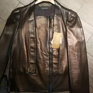 AUTHENTIC GUCCI Leathet jacket NWT
